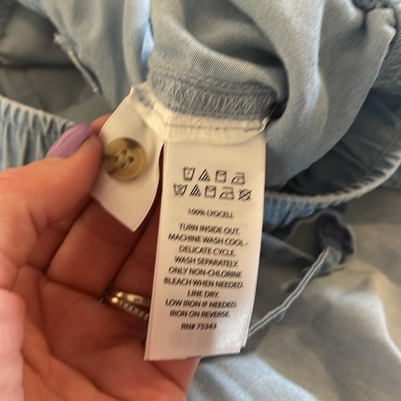 C and C California chambray cargo joggers size M - Picture 4 of 5